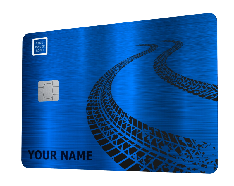 Car tire track card CARDIZINE Your favorite card dezine